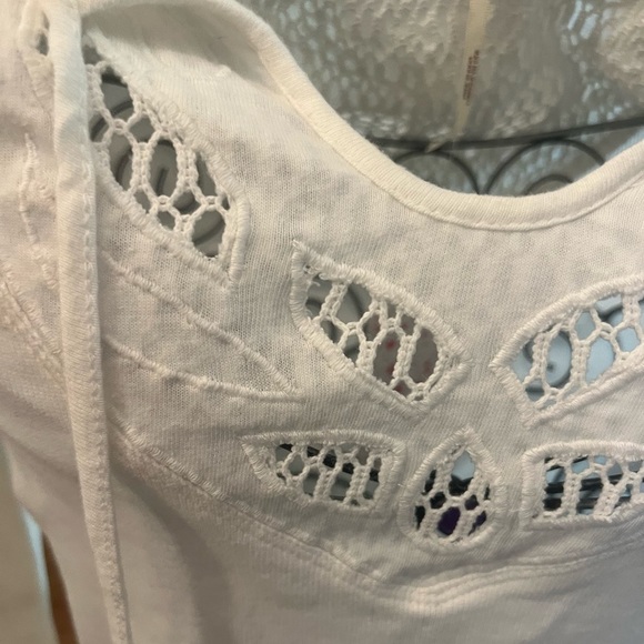 Free People Ivory Long Sleeve Top | Ivory Long Sleeve Top with Cutout Detailing - Picture 5 of 7